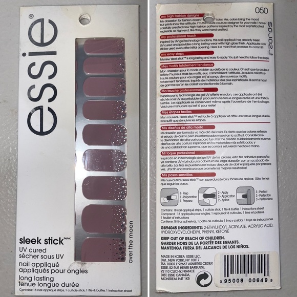 Set of 3 Sleek Stick UV Cured Long Lasting Nail Appliqués - Picture 6 of 8